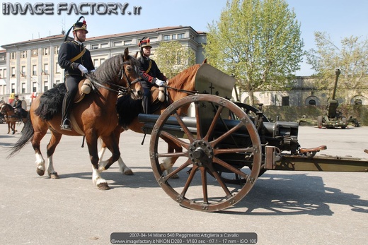 2007-04-14 Milano 540 Reggimento Artiglieria a Cavallo